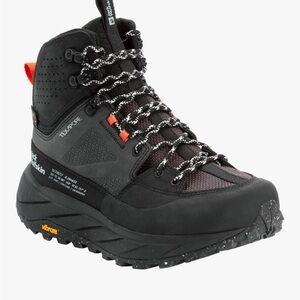 NWT Jack Wolfskin Black and Orange Trekking Boots UNISEX SIZE 10